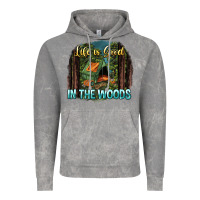 Cloud Rock life is good in the woods Vintage Hoodie - NancyCooperArtShop