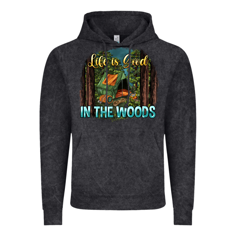 Life Is Good In The Woods Vintage Hoodie by NancyCooperArtShop | Teevron
