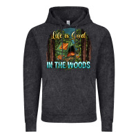 Vintage Black life is good in the woods Vintage Hoodie - NancyCooperArtShop
