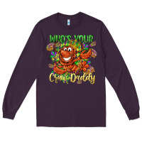 Plum Who's your craw daddy Mardi Gras Long Sleeve Tee - LillyAllenDesigns