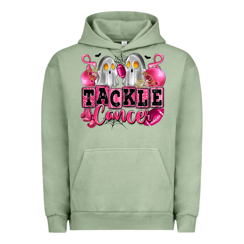 Tackle Cancer With Ghosts Playing Football Urban Hoodie by LillyAllenDesigns | Teevron