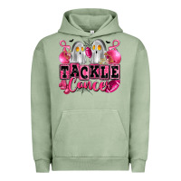 Pigment Oil Green tackle cancer with ghosts playing football Urban Hoodie - LillyAllenDesigns