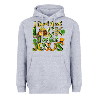 Heather Grey I don't need luck i've got Jesus Heavyweight Hoodie - CowGirlArtShop