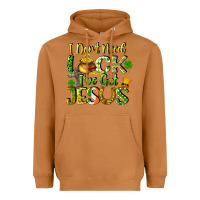 Meerkat I don't need luck i've got Jesus Heavyweight Hoodie - CowGirlArtShop