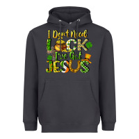 Smoke I don't need luck i've got Jesus Heavyweight Hoodie - CowGirlArtShop
