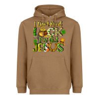 I Don't Need Luck I've Got Jesus Heavyweight Hoodie | Teevron