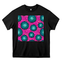 Black floral pink leopard seamless pattern Heavy Core Tee - BundleAndBundleShop