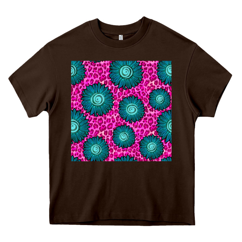 Floral Pink Leopard Seamless Pattern Heavy Core Tee by BundleAndBundleShop | Teevron