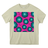 Mossy floral pink leopard seamless pattern Heavy Core Tee - BundleAndBundleShop
