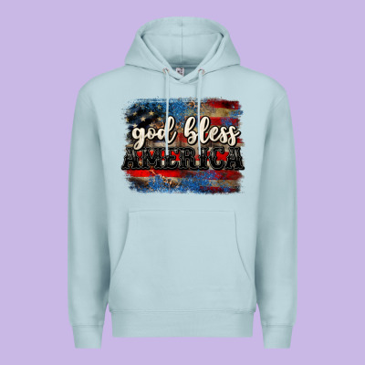 God Bless America  4th Of July Premium Hoodie Designed By Cowgirlartshop