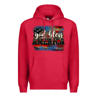 Cardinal God bless America  4th of July Premium Hoodie - CowGirlArtShop