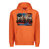 Carrot God bless America  4th of July Premium Hoodie - CowGirlArtShop