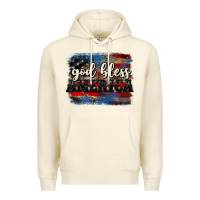 Sandshell God bless America  4th of July Premium Hoodie - CowGirlArtShop