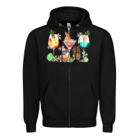 Black Easter wine glasses Easter Day Zipper Hoodie - HowdyJamesFarm