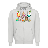 Dove Grey Easter wine glasses Easter Day Zipper Hoodie - HowdyJamesFarm