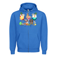True Royal Easter wine glasses Easter Day Zipper Hoodie - HowdyJamesFarm