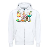 White Easter wine glasses Easter Day Zipper Hoodie - HowdyJamesFarm