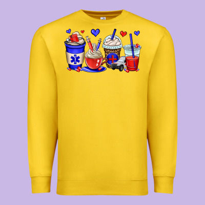 Emt Emergency Medical Technician Coffee Cups Premium Sweatshirt Designed By Oliviacreatesart
