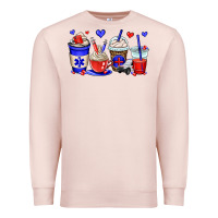 Pale Pink emt emergency medical technician coffee cups Premium Sweatshirt - OliviaCreatesArt