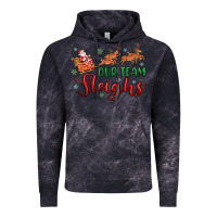 Cloud Black our team sleigh Vintage Hoodie - MaliasSmallBusiness