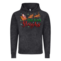 Vintage Black our team sleigh Vintage Hoodie - MaliasSmallBusiness