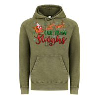 Vintage Olive our team sleigh Vintage Hoodie - MaliasSmallBusiness