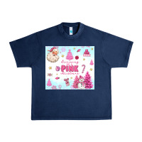 Navy dreaming of a pink christmas Urban Heavy Tee - MaliasSmallBusiness