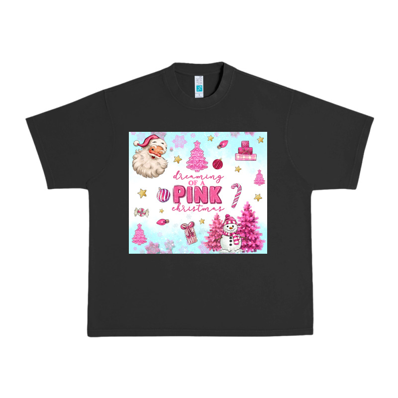 Dreaming Of A Pink Christmas Urban Heavy Tee by MaliasSmallBusiness | Teevron