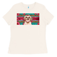 Bone shih tzu license plate Ladies Tee - Artiststas