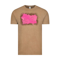 Vintage Coffee gemstone pink leopard background Vintage Tee - JahusDesignShop
