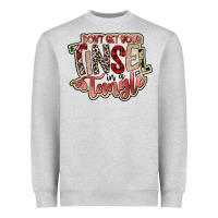 Heather Grey dont get your tinsel in a tangle Heavyweight Sweatshirt - SublimationCraftShop