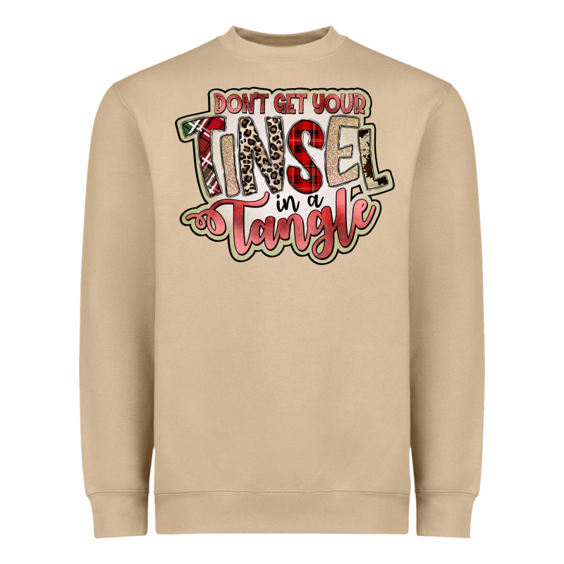 Dont Get Your Tinsel In A Tangle Heavyweight Sweatshirt by SublimationCraftShop | Teevron