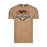 Vintage Coffee make america cowboy again Vintage Tee - NancyCooperArtShop