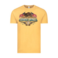 Vintage Mustard make america cowboy again Vintage Tee - NancyCooperArtShop