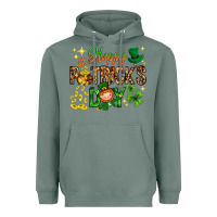 Sage Happy St. Patrick's Day Heavyweight Hoodie - HowdyJamesFarm