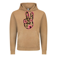 Vintage Camel Floral Leopard Peace Sign Vintage Hoodie - Jasminsmagicworld
