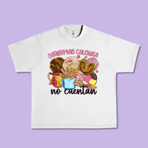 Christmas Calories No Cuentan Urban Heavy Tee Designed By Maliassmallbusiness