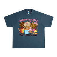 Midnight Navy christmas calories no cuentan Urban Heavy Tee - MaliasSmallBusiness