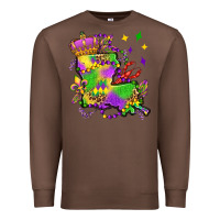 Chestnut louisiana map mardi gras olivia Premium Sweatshirt - OliviaCreatesArt
