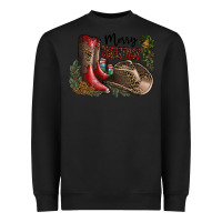 Black Merry Christmas Heavyweight Sweatshirt - SublimationCraftShop