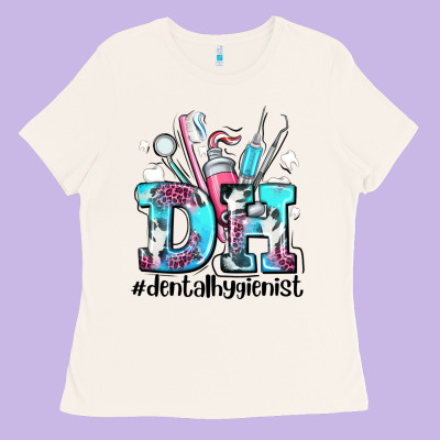 D H Dental Hygienist Ladies Tee Designed By Adodesignshop