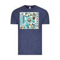 Vintage Denim cafecito y chisme Vintage Tee - MaliasSmallBusiness