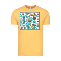 Vintage Mustard cafecito y chisme Vintage Tee - MaliasSmallBusiness