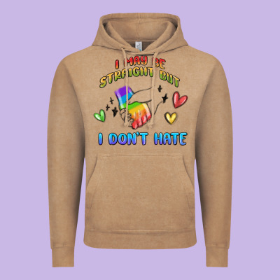 I May Be Straight Pride Day Vintage Hoodie Designed By Maliassmallbusiness