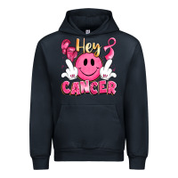 Navy hey cancer with middle fingers Urban Hoodie - LillyAllenDesigns