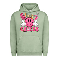 Pigment Oil Green hey cancer with middle fingers Urban Hoodie - LillyAllenDesigns