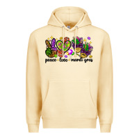 Pina Colada Peace Love Mardi Gras Premium Hoodie - HowdyJamesFarm