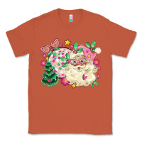 Copper pink santa and disco ball with christmas tree Classic Tee - MaliasSmallBusiness