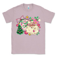 Lilac pink santa and disco ball with christmas tree Classic Tee - MaliasSmallBusiness