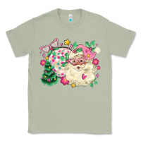 Matcha pink santa and disco ball with christmas tree Classic Tee - MaliasSmallBusiness